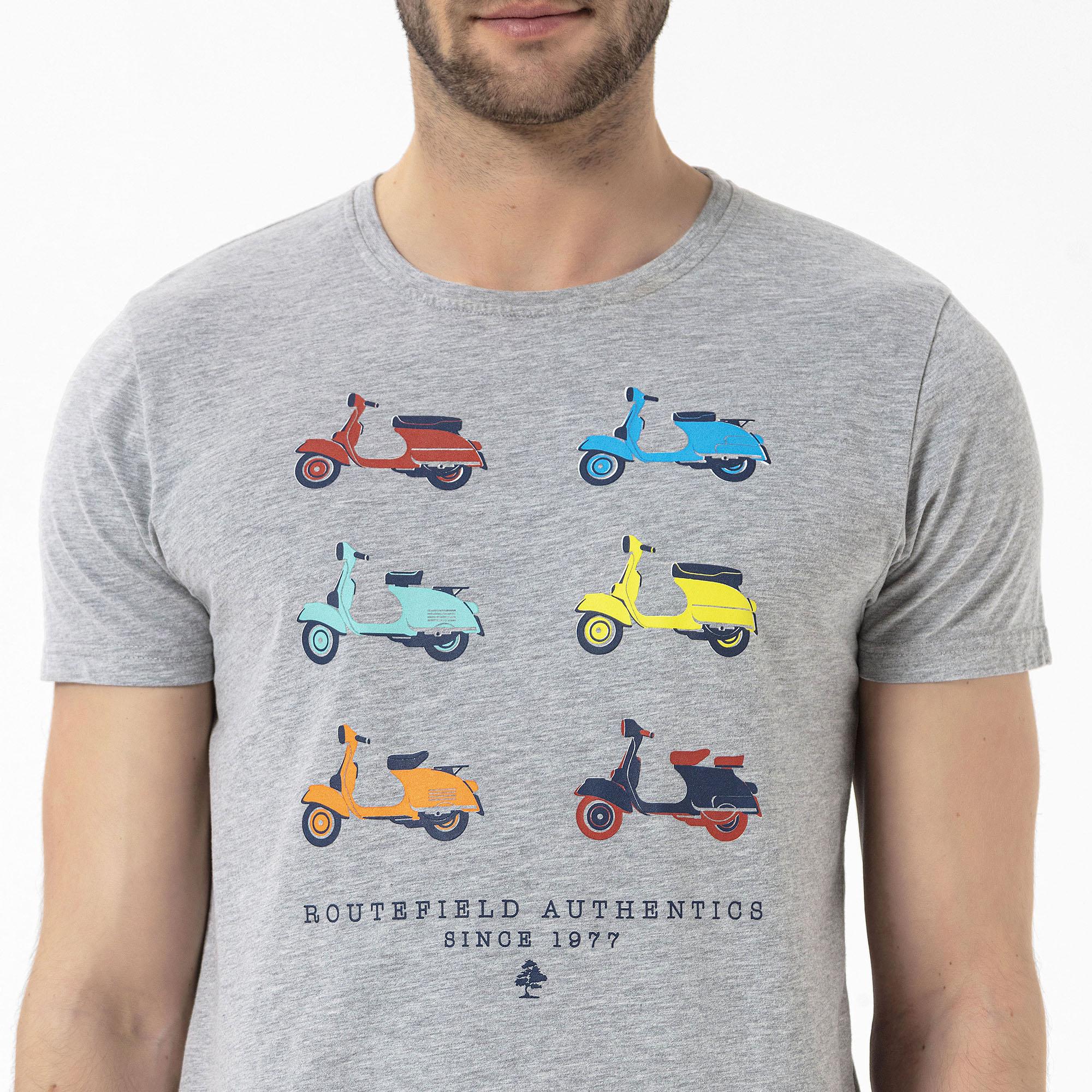 Routefield Tap Erkek Gri Tişört