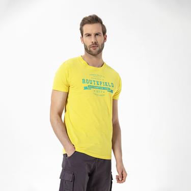 Routefield Tory Erkek Sarı Tişört