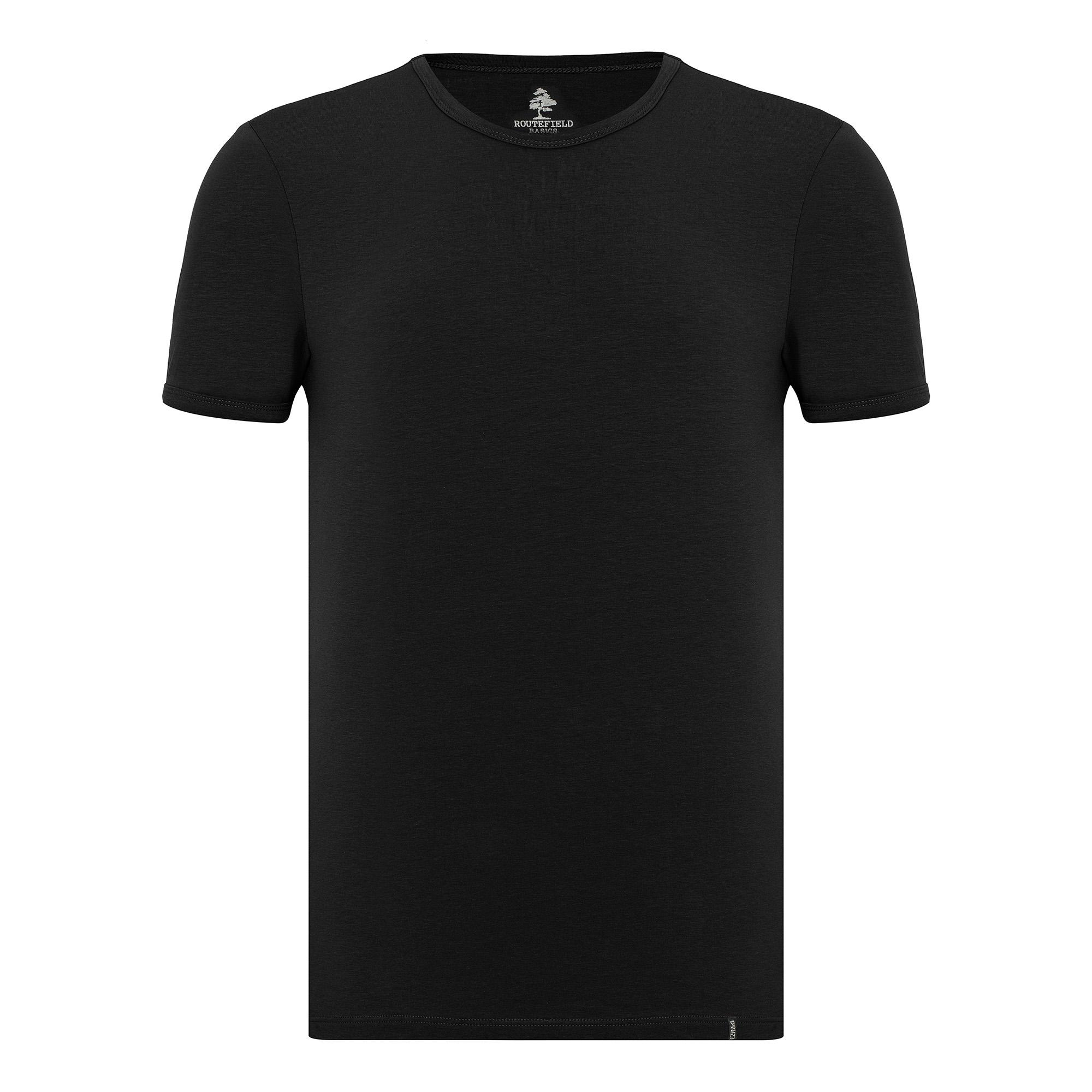 Routefield Tim Erkek Siyah Tişört