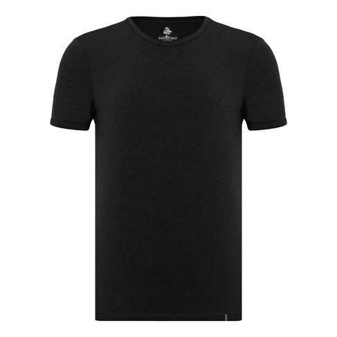  Routefield Tim Erkek Siyah Tişört