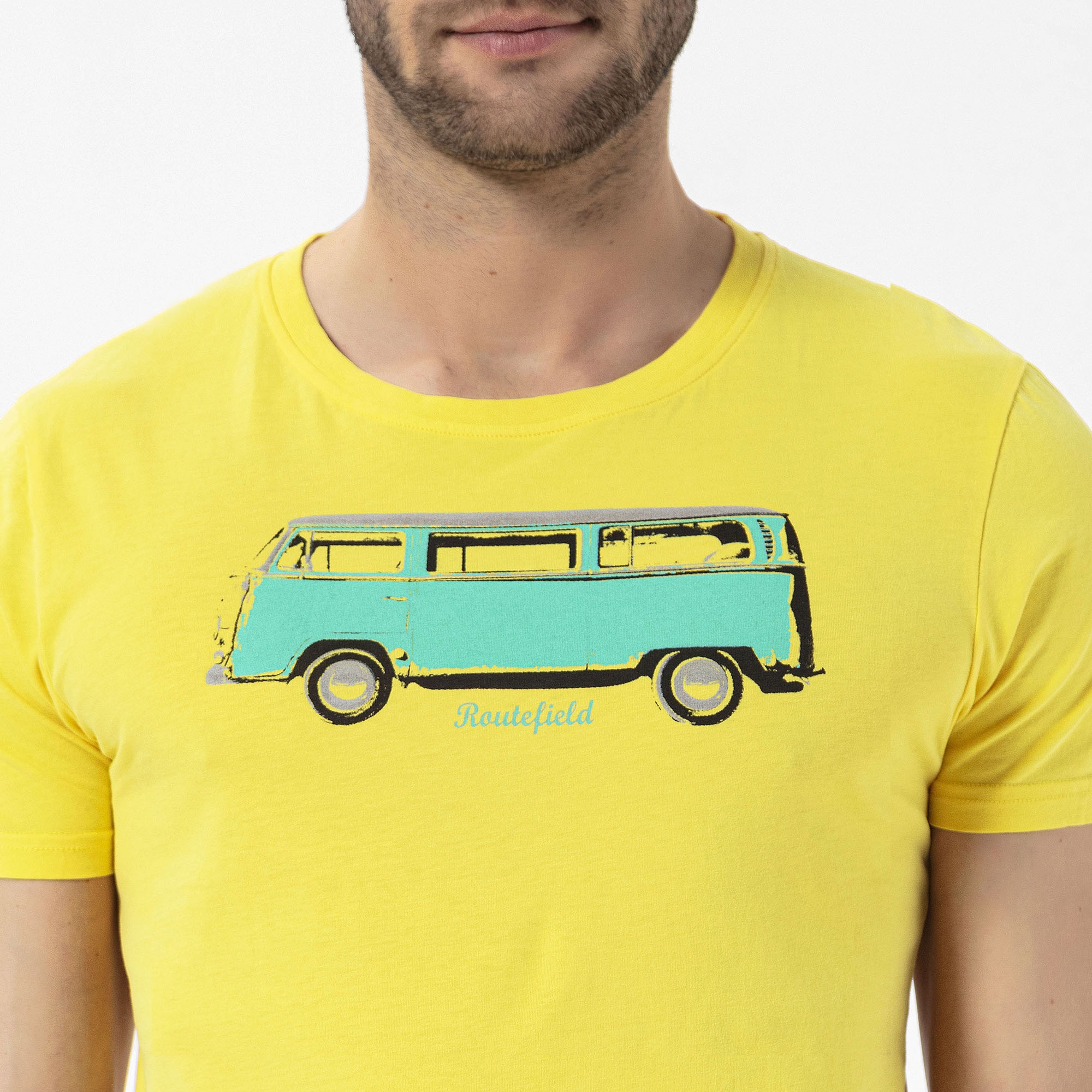 Routefield Theory Erkek Sarı Tişört
