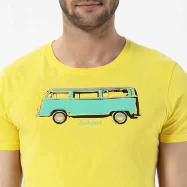  Routefield Theory Erkek Sarı Tişört