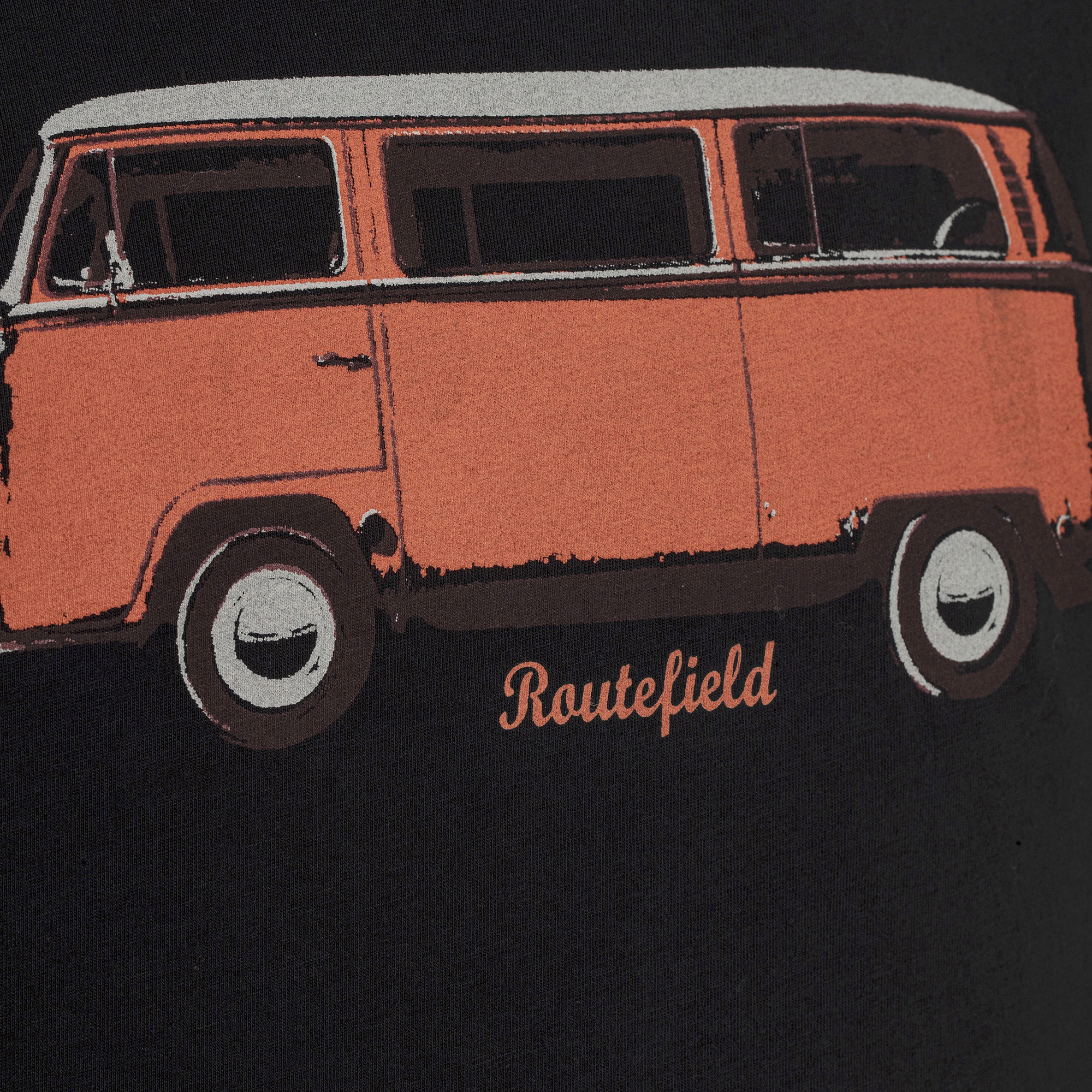 Routefield Theory Erkek Siyah Tişört