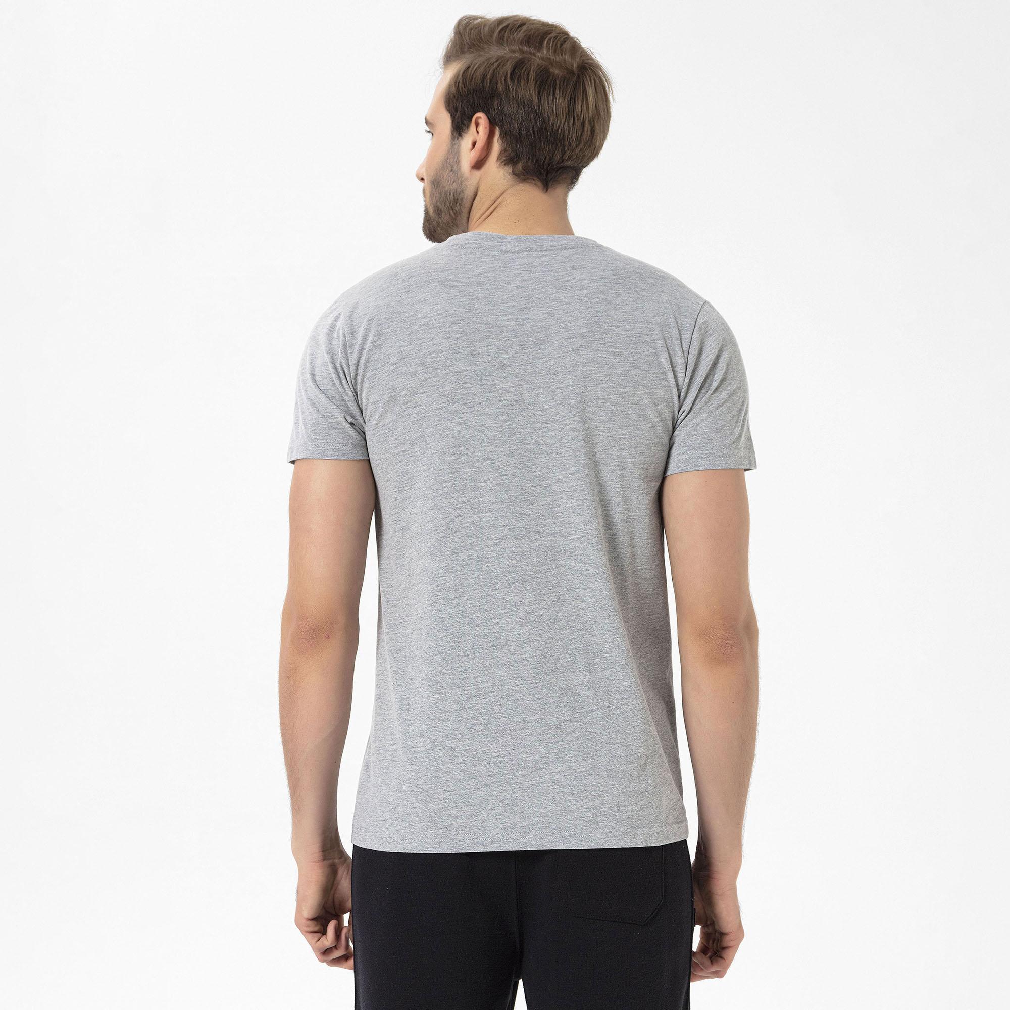 Routefield Tj Erkek Gri Tişört