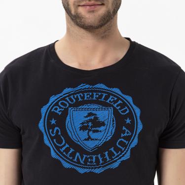  Routefield Trevor Erkek Siyah Tişört
