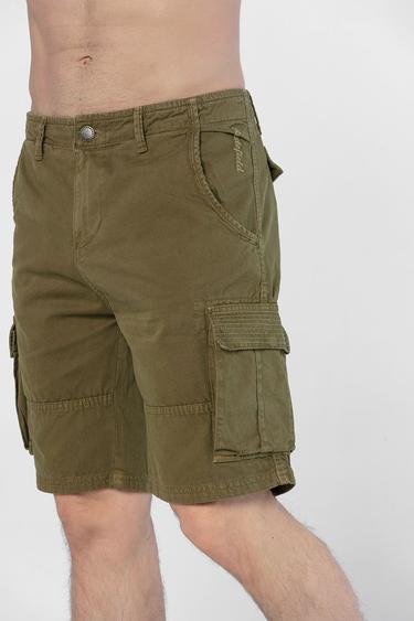  Routefield Erkek Kargo Şort Clints Haki