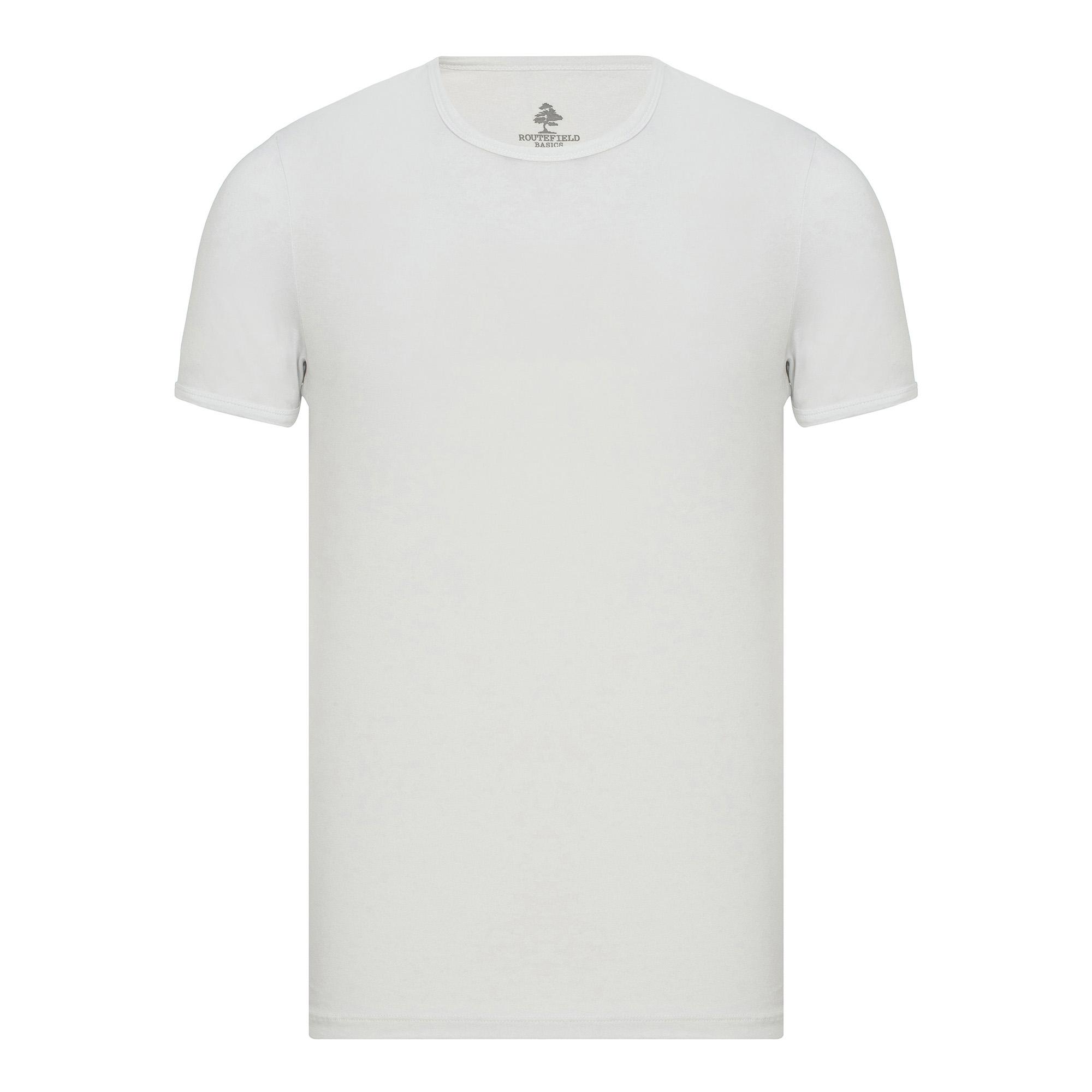 Routefield Tim Erkek Beyaz Tişört
