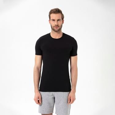  Routefield Tim Erkek Siyah Tişört