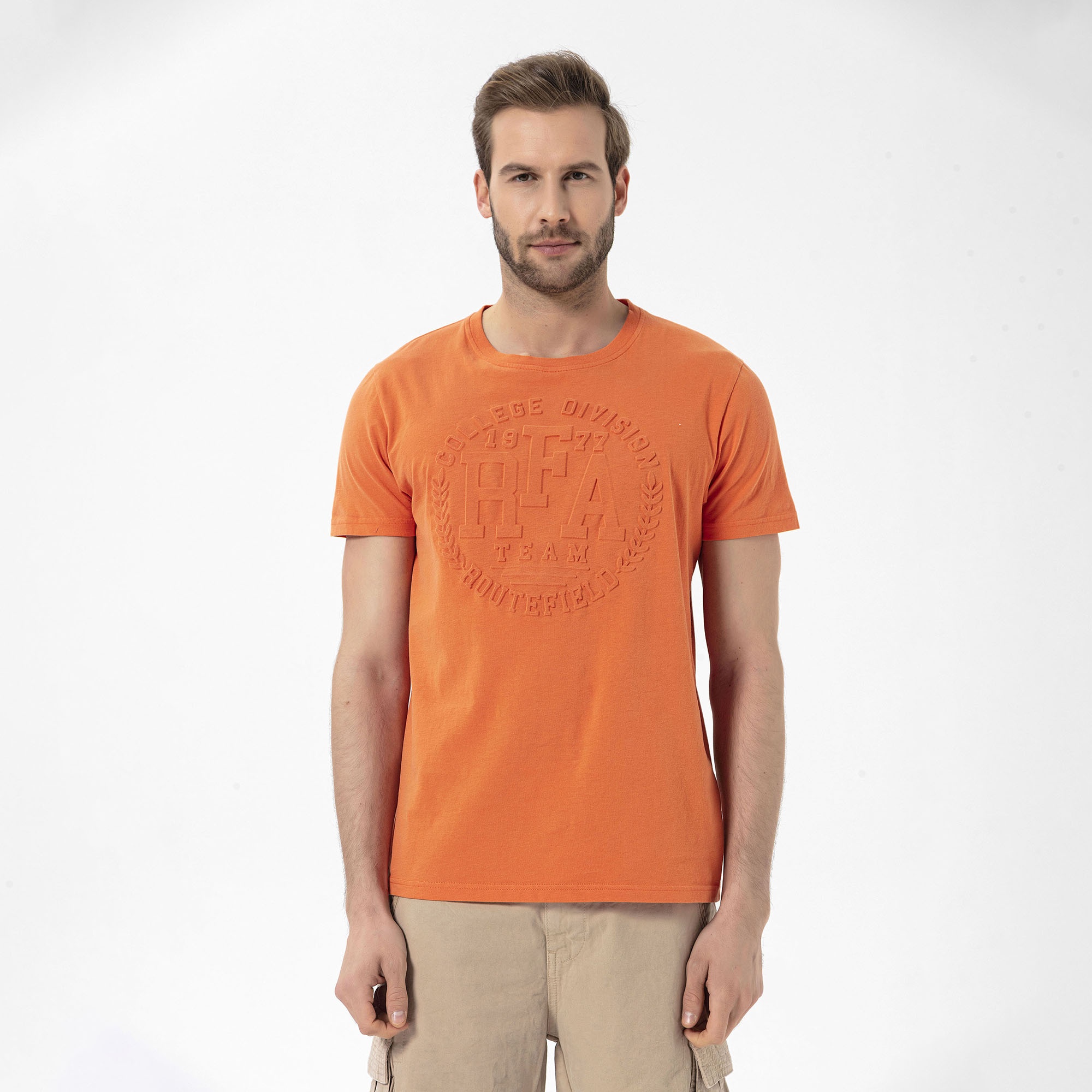 Routefield Tully Erkek Turuncu Tişört