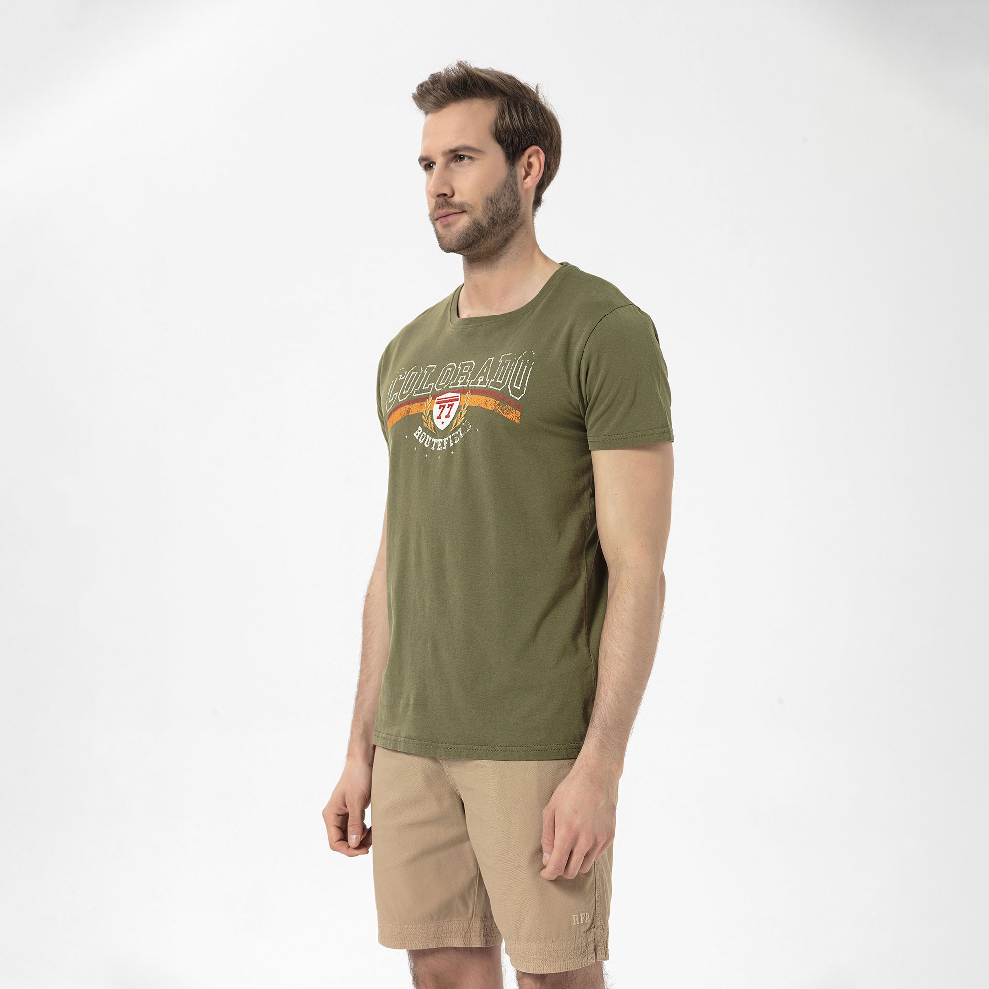 Routefield Tagen Erkek Yeşil Tişört