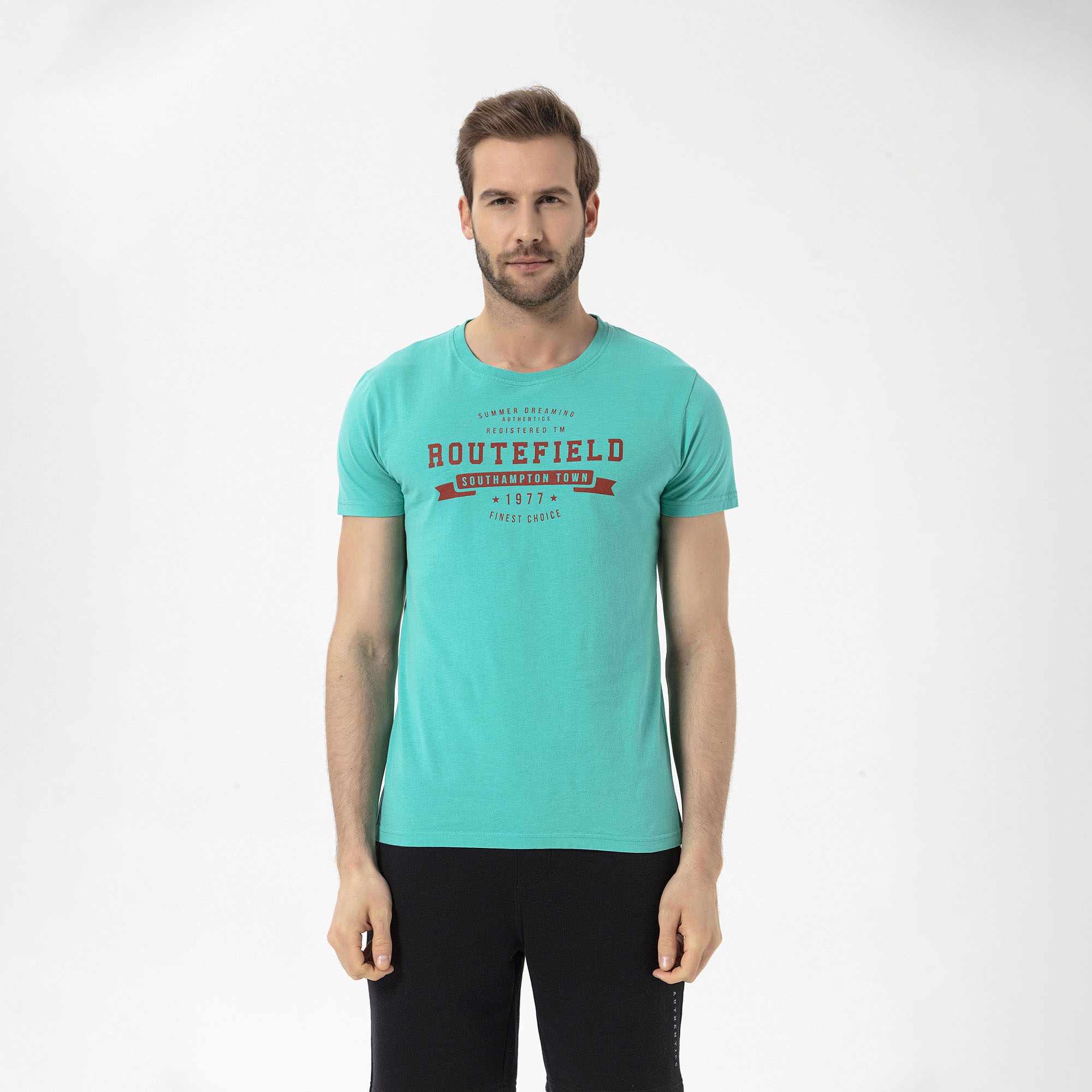 Routefield Tory Erkek Mavi Tişört