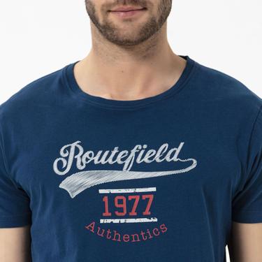  Routefield Trophy Erkek Mavi Tişört