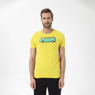  Routefield Theory Erkek Sarı Tişört