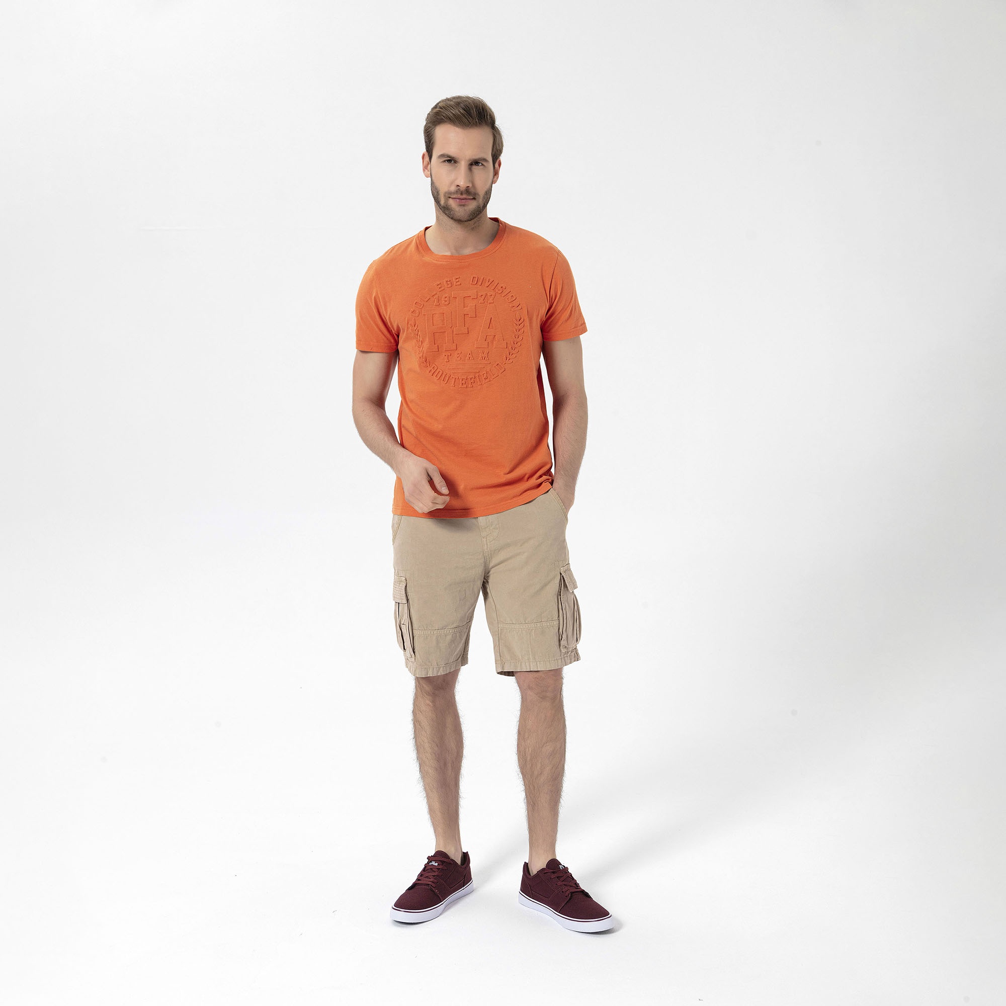 Routefield Tully Erkek Turuncu Tişört