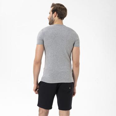  Routefield Tim Erkek Gri Tişört