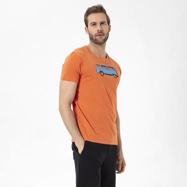  Routefield Theory Erkek Turuncu Tişört