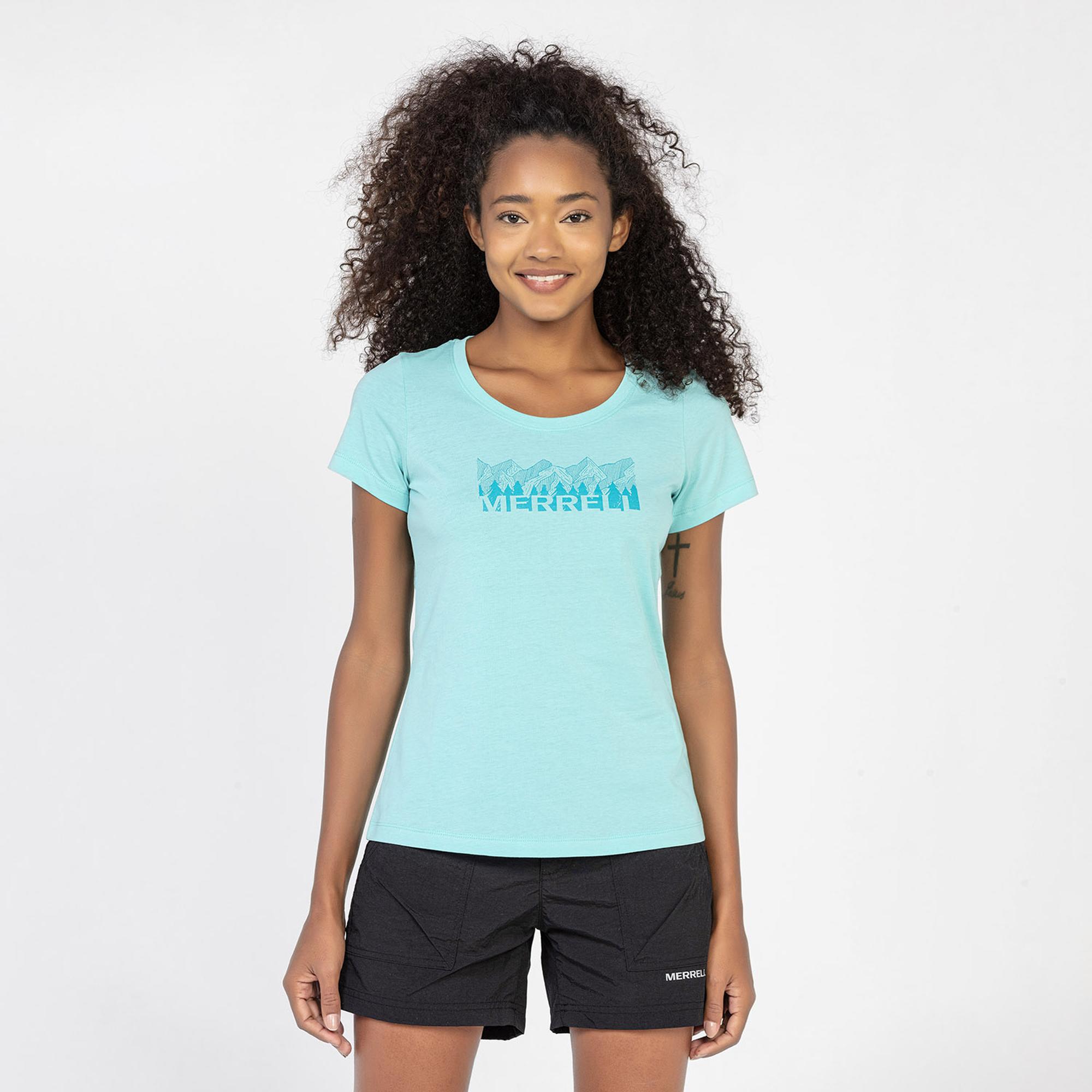 Merrell Tall Kadın Mavi Tişört