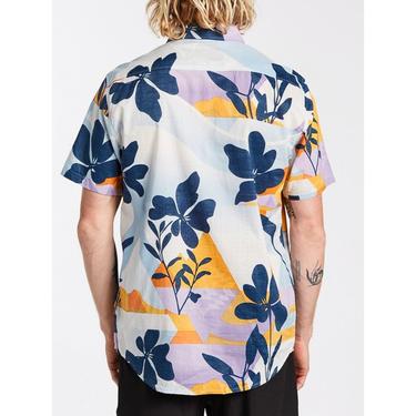  Billabong Sundays Floral Ss Erkek Mavi Gömlek