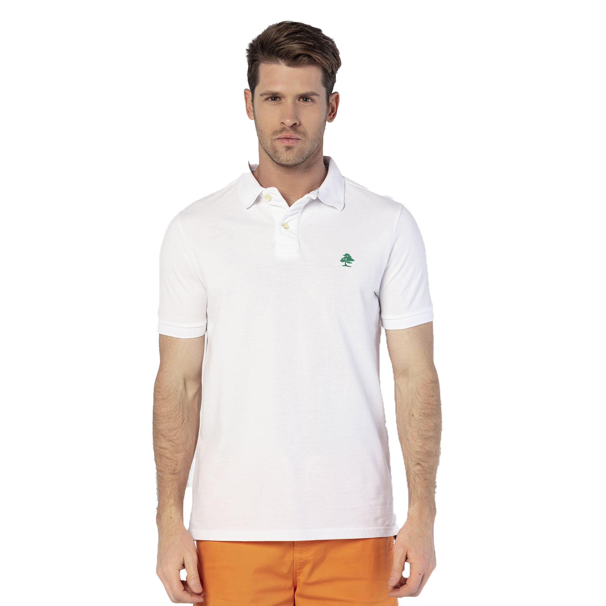 Routefield Patriot Erkek Beyaz Polo Tişört