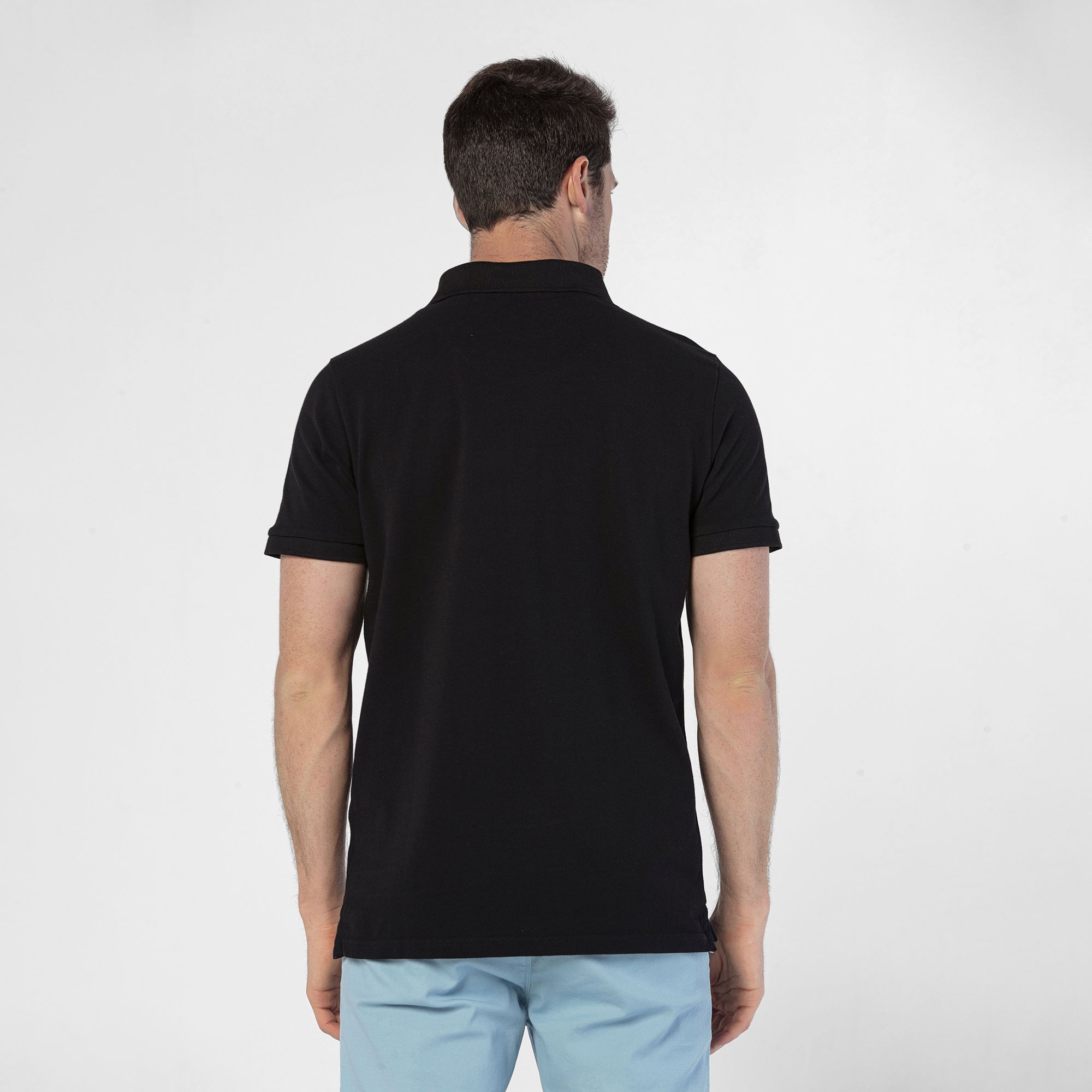 Routefield Patriot Erkek Siyah Polo Tişört