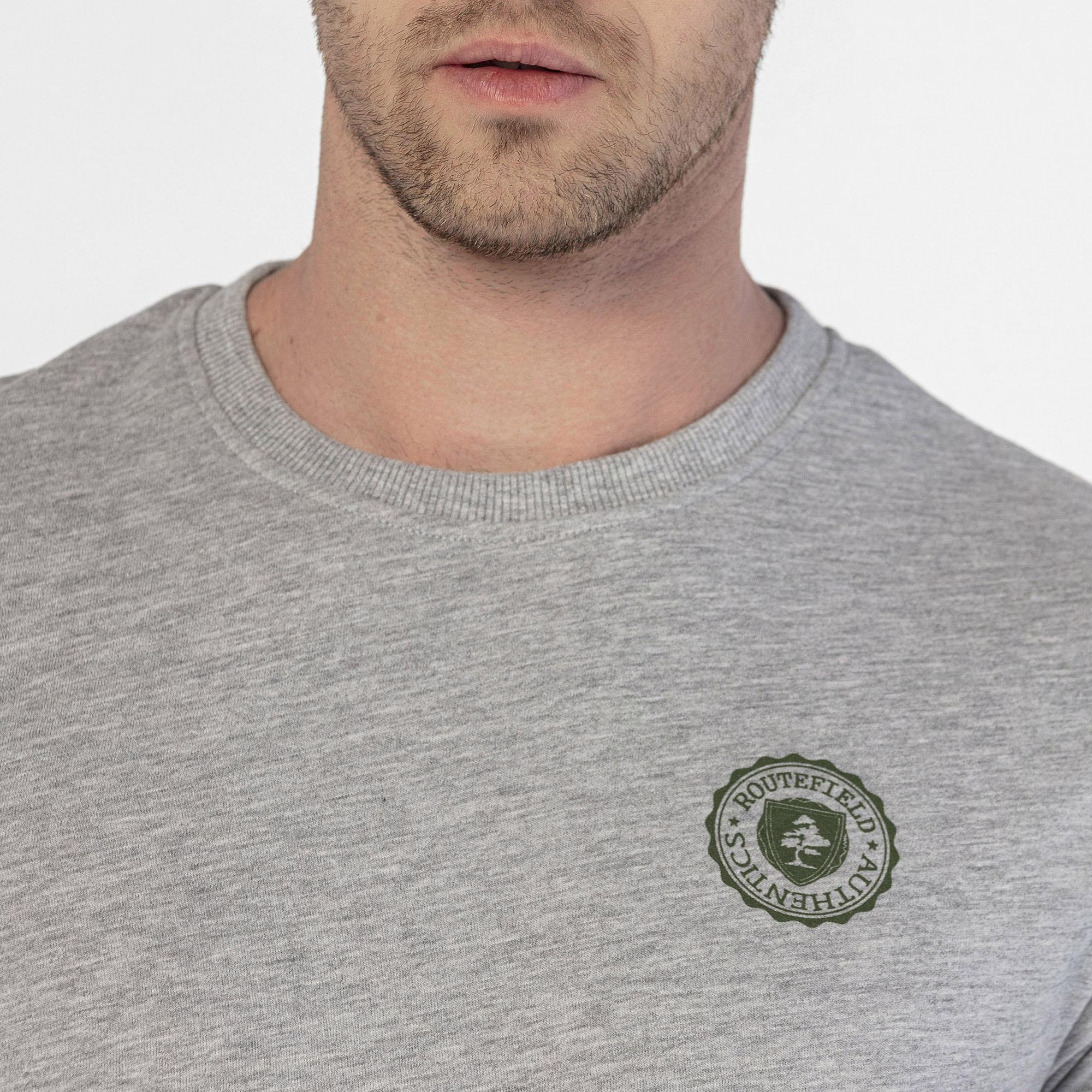 Routefield Timothy Erkek Gri Tişört