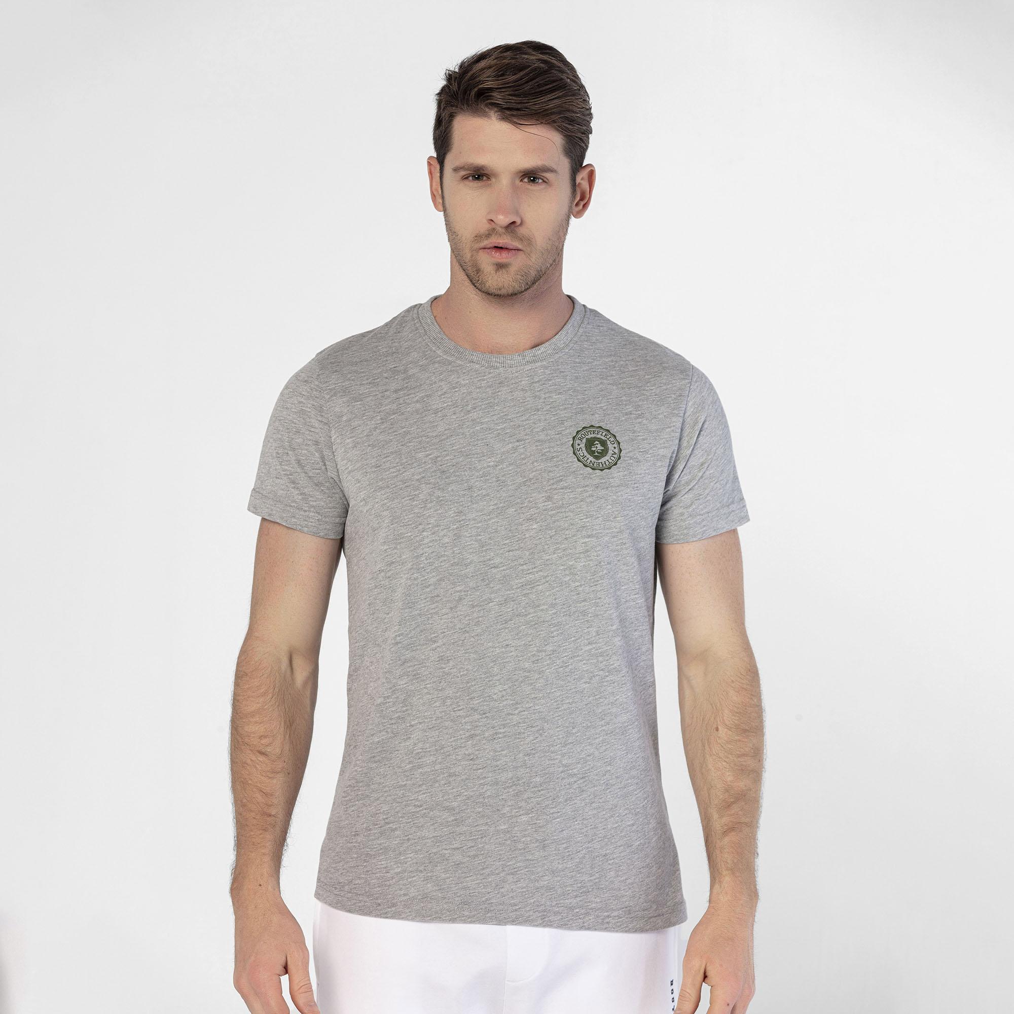 Routefield Timothy Erkek Gri Tişört