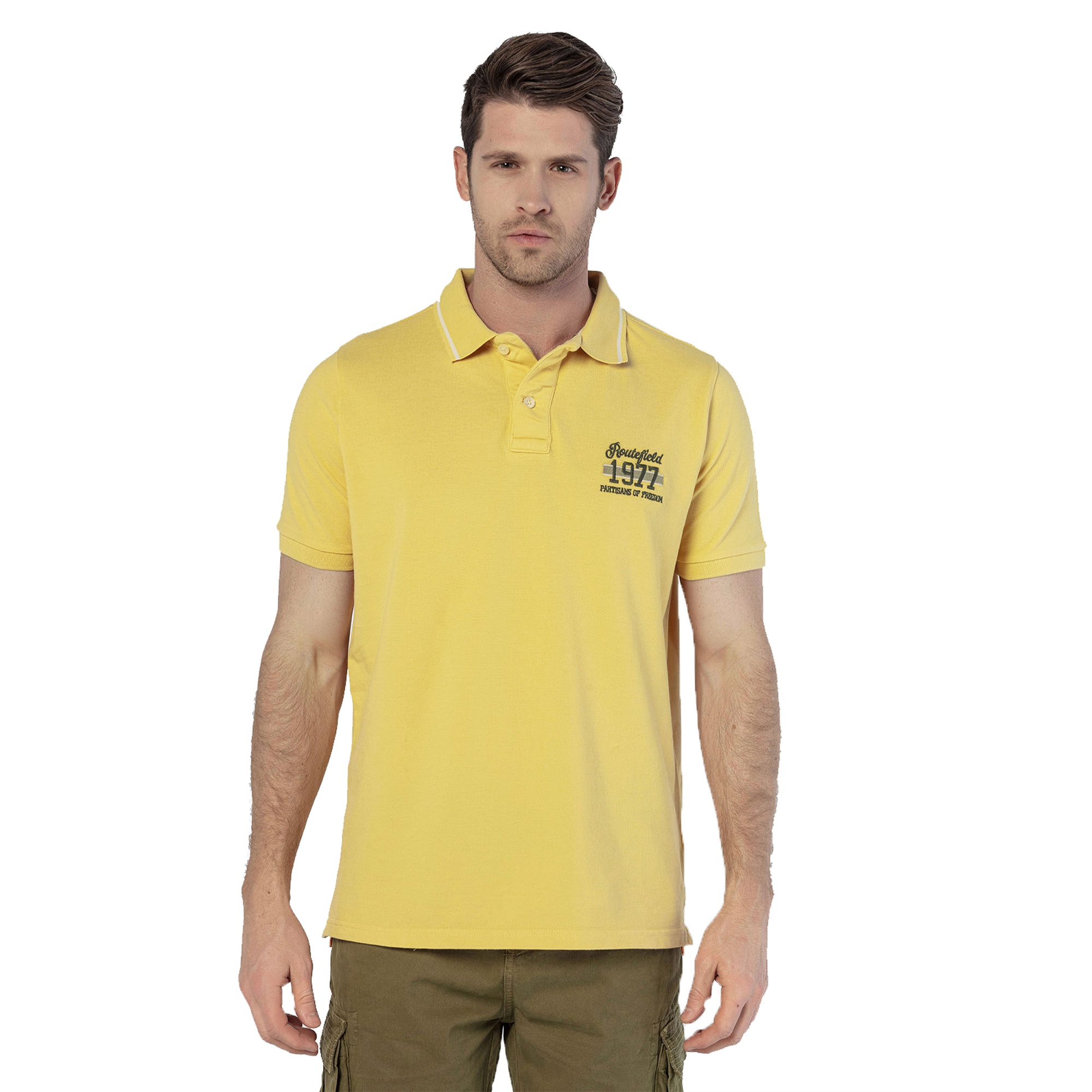 Routefield Paden Erkek Sarı Polo Tişört
