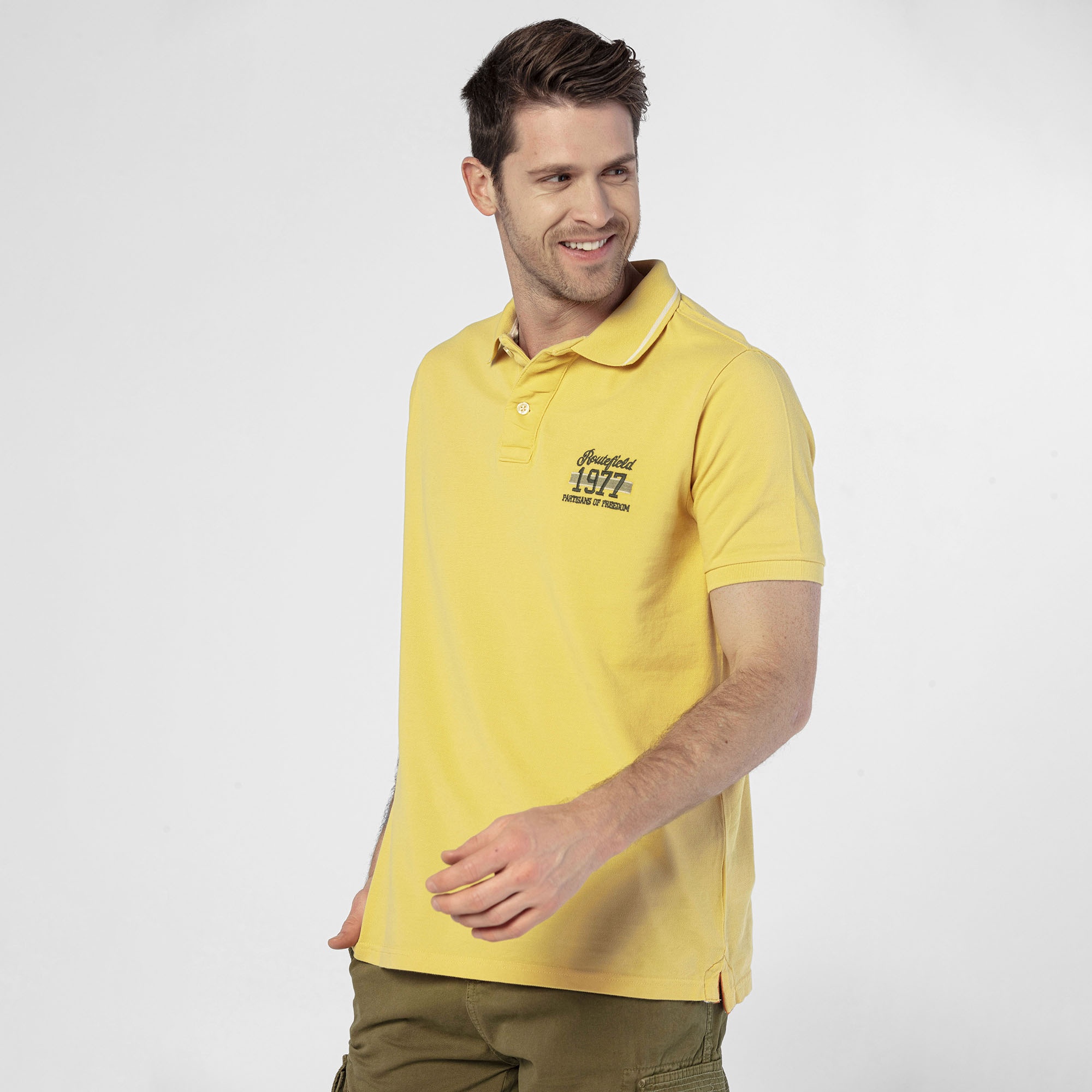 Routefield Paden Erkek Sarı Polo Tişört