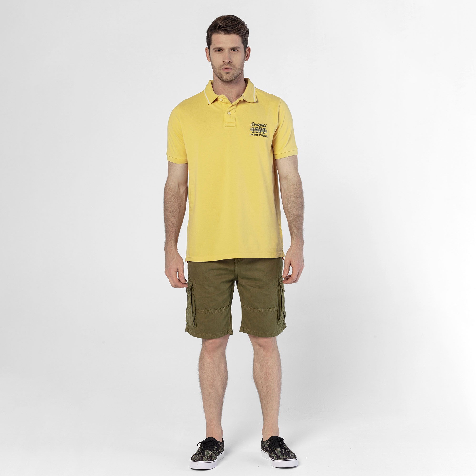 Routefield Paden Erkek Sarı Polo Tişört