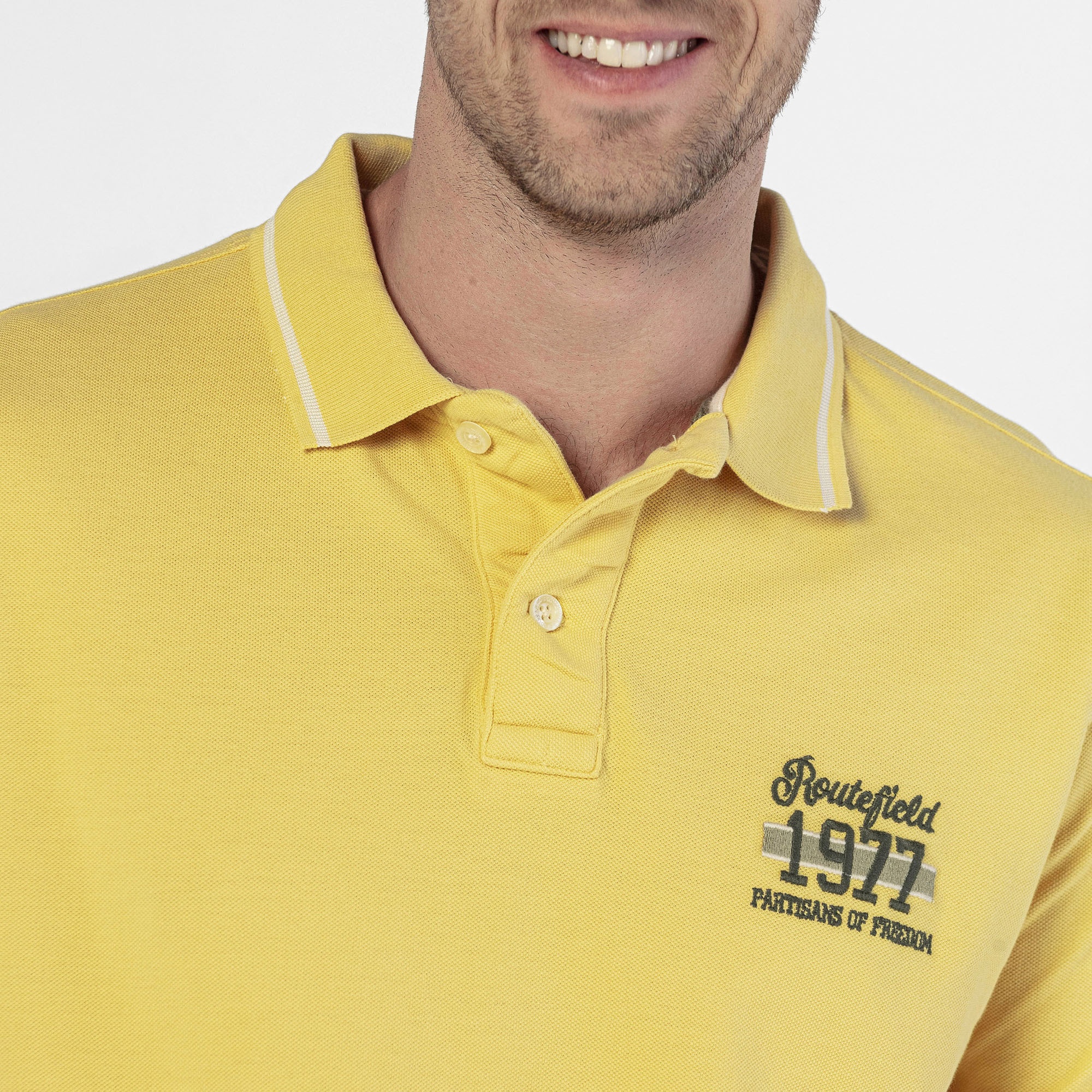 Routefield Paden Erkek Sarı Polo Tişört
