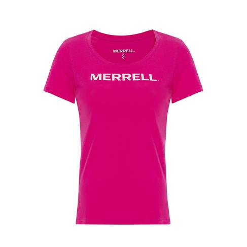  Merrell Logo Kadın Pembe Tişört