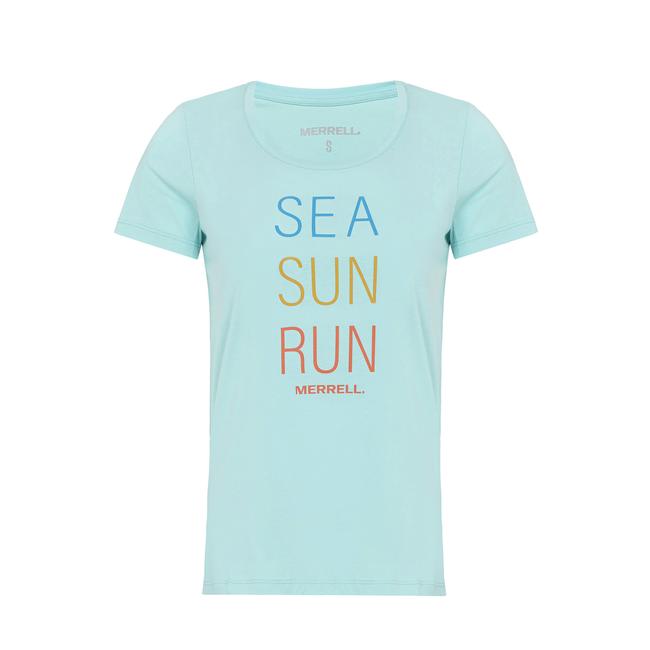  Merrell Motto Kadın Mavi Tişört