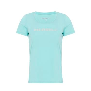  Merrell Logo Kadın Mavi Tişört