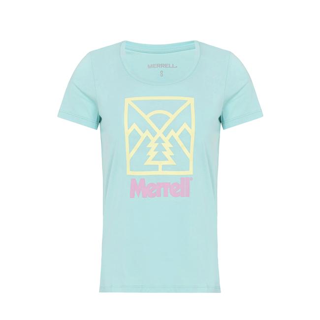  Merrell Scene Kadın Mavi Tişört