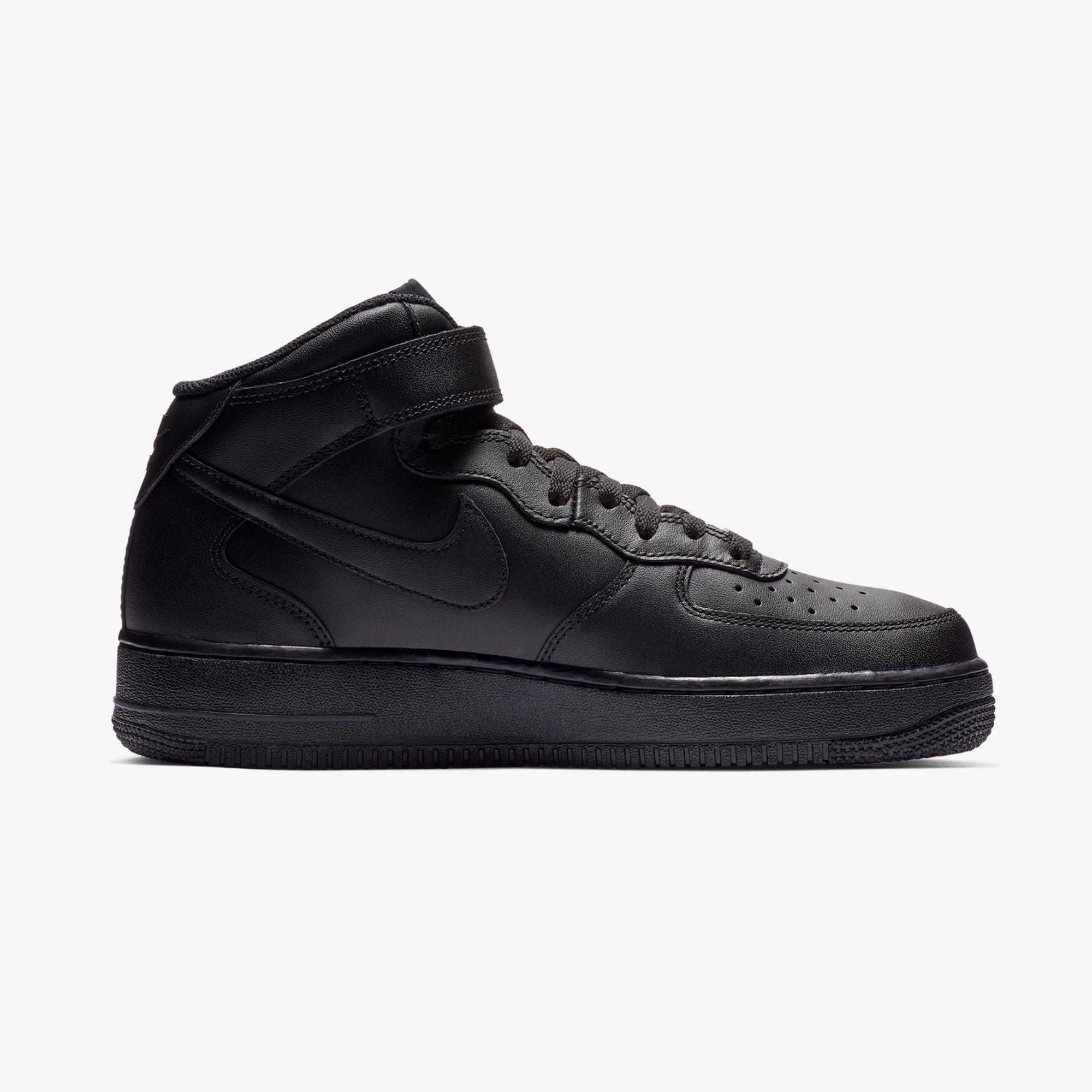 Nike Air Force 1 Mid '07 Erkek Siyah Spor Ayakkabı
