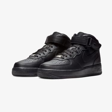  Nike Air Force 1 Mid '07 Erkek Siyah Spor Ayakkabı