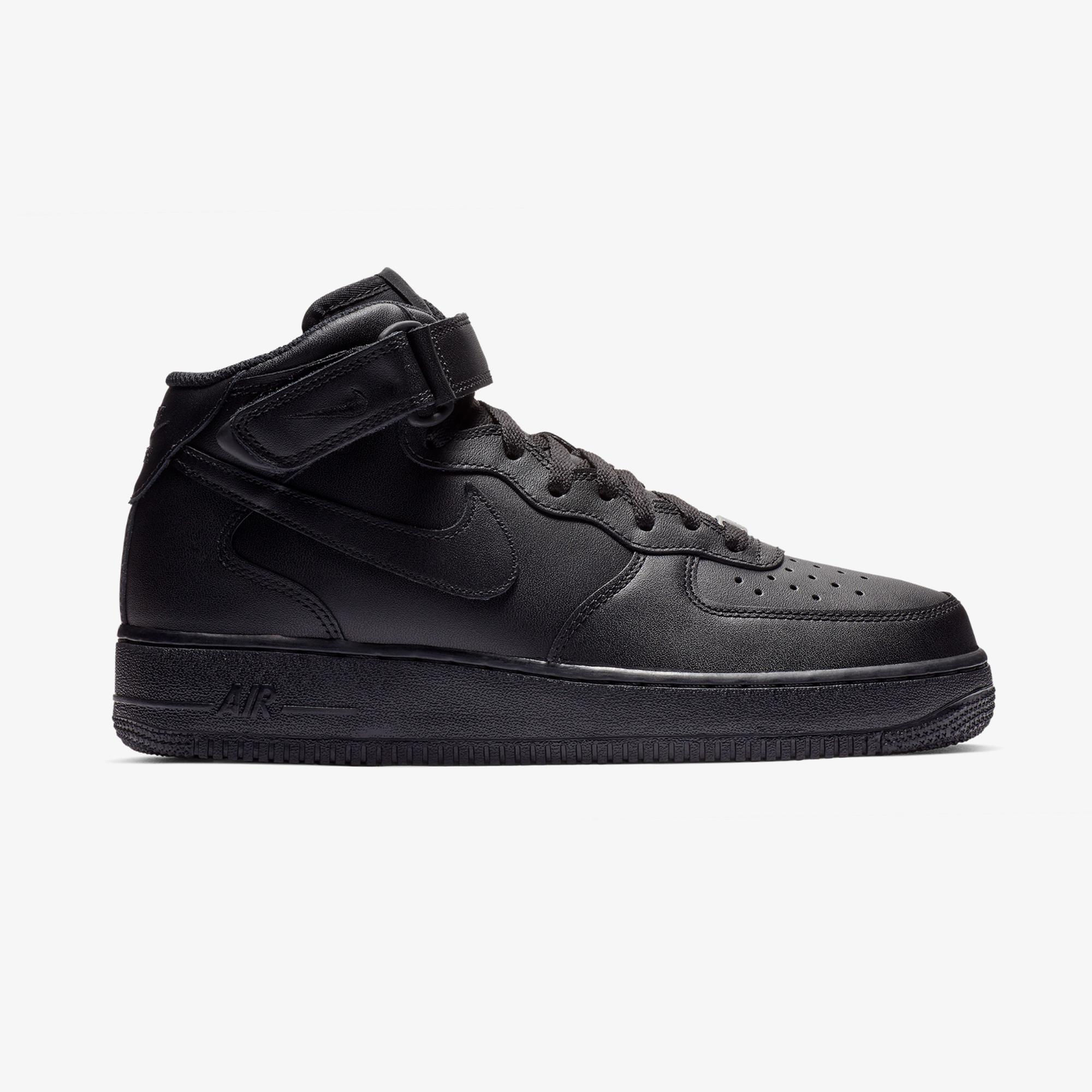 Nike Air Force 1 Mid '07 Erkek Siyah Spor Ayakkabı