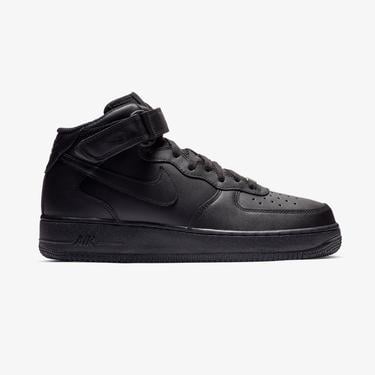  Nike Air Force 1 Mid '07 Erkek Siyah Spor Ayakkabı