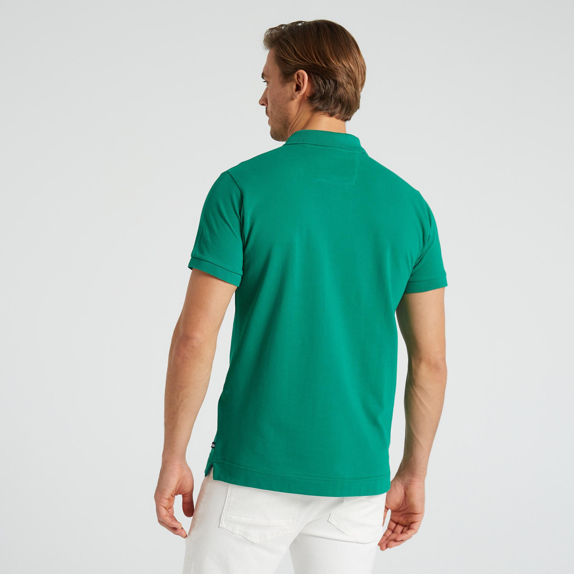 Nautica Erkek Yeşil Classic Fit Kısa Kollu Polo Yaka T-Shirt