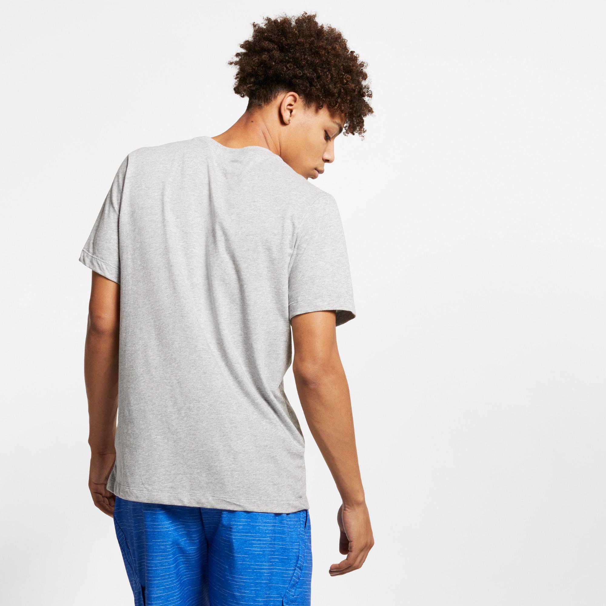 Nike Dri-Fit Crew Solid Erkek Gri T-Shirt
