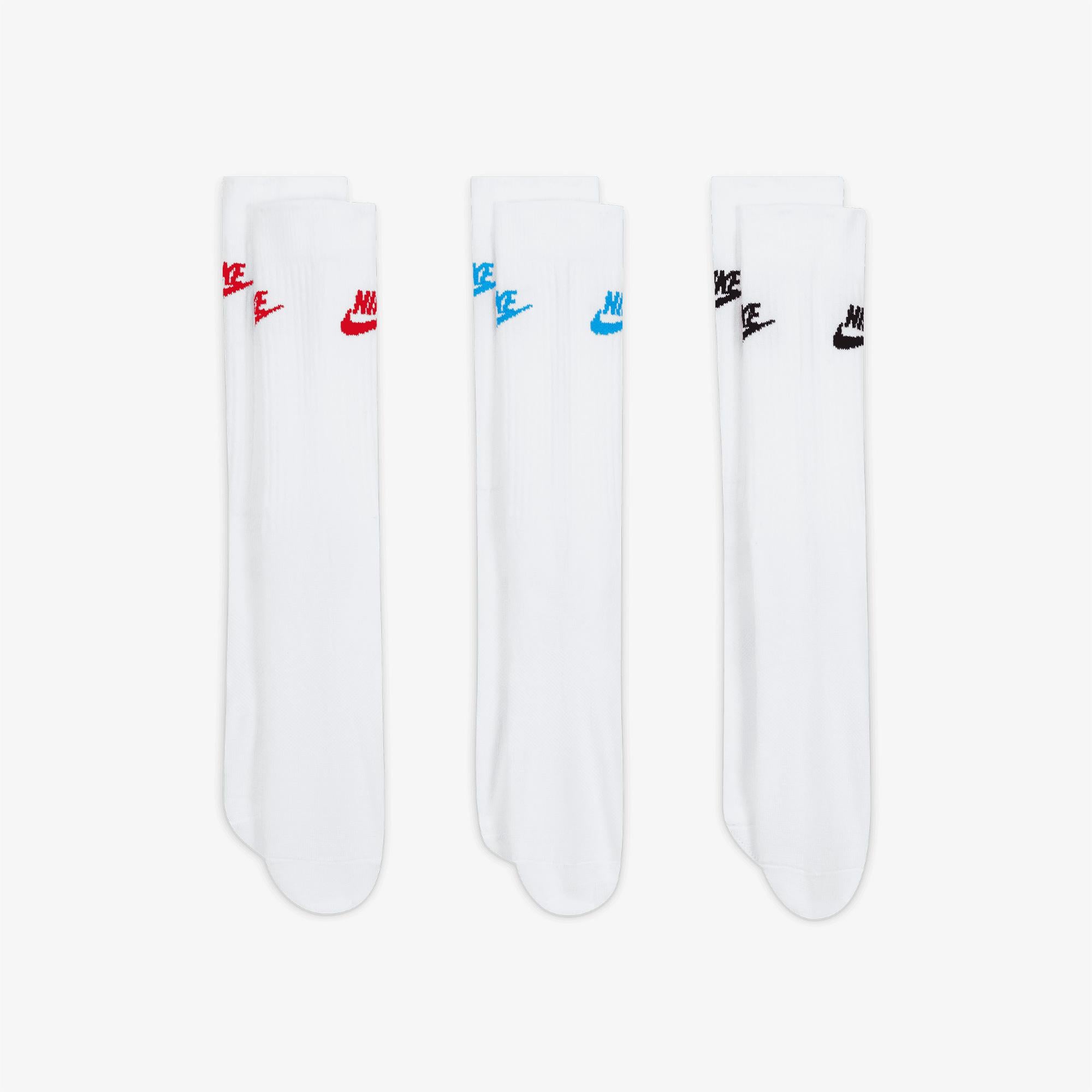 Nike Sportswear Everyday Essential Cr Unisex Renkli 3'lü Çorap