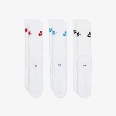 Nike Sportswear Everyday Essential Cr Unisex Renkli 3'lü Çorap