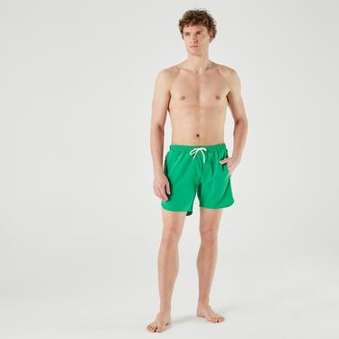  Lacoste Erkek Baskılı Yeşil Mayo Şort