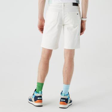  Lacoste Erkek Slim Fit Beyaz Bermuda
