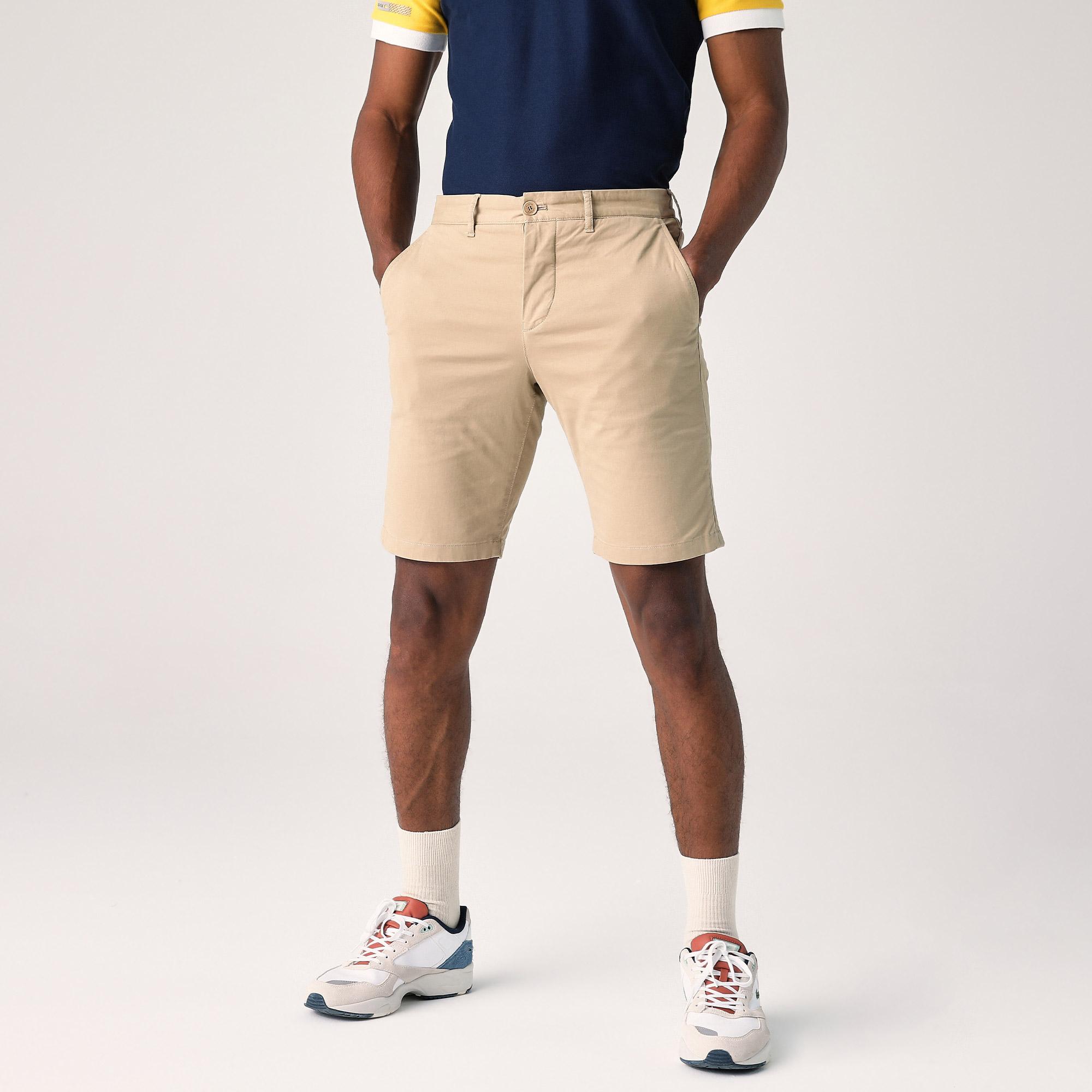 Lacoste Erkek Slim Fit Bej Bermuda