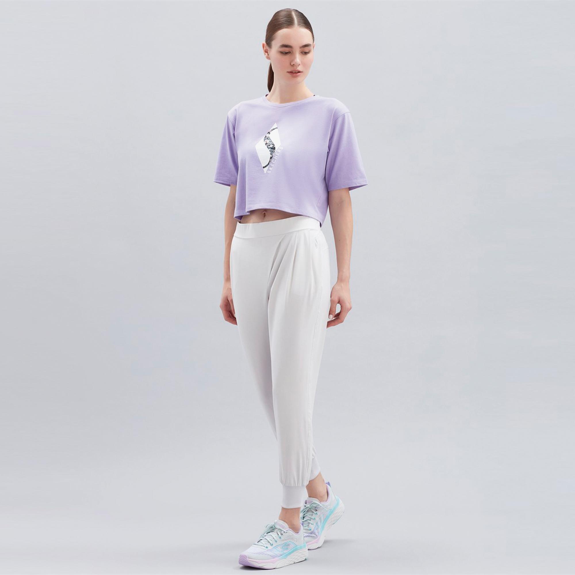 Skechers Micro Coll Daily Kadın Beyaz Eşofman Altı