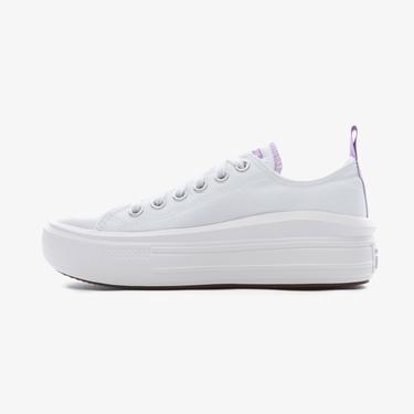  Converse Chuck Taylor All Star Move Color Pop Platform Low Kadın Beyaz Sneaker