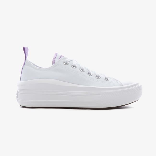  Converse Chuck Taylor All Star Move Color Pop Platform Low Kadın Beyaz Sneaker