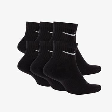  Nike Everyday Cush 6'lı Unisex Siyah Çorap