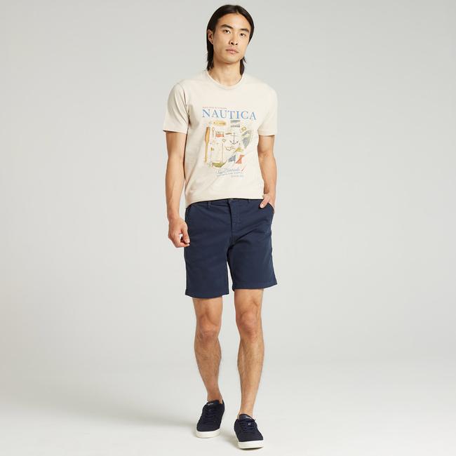  Nautica Erkek Lacivert Slim Fit Bermuda Şort